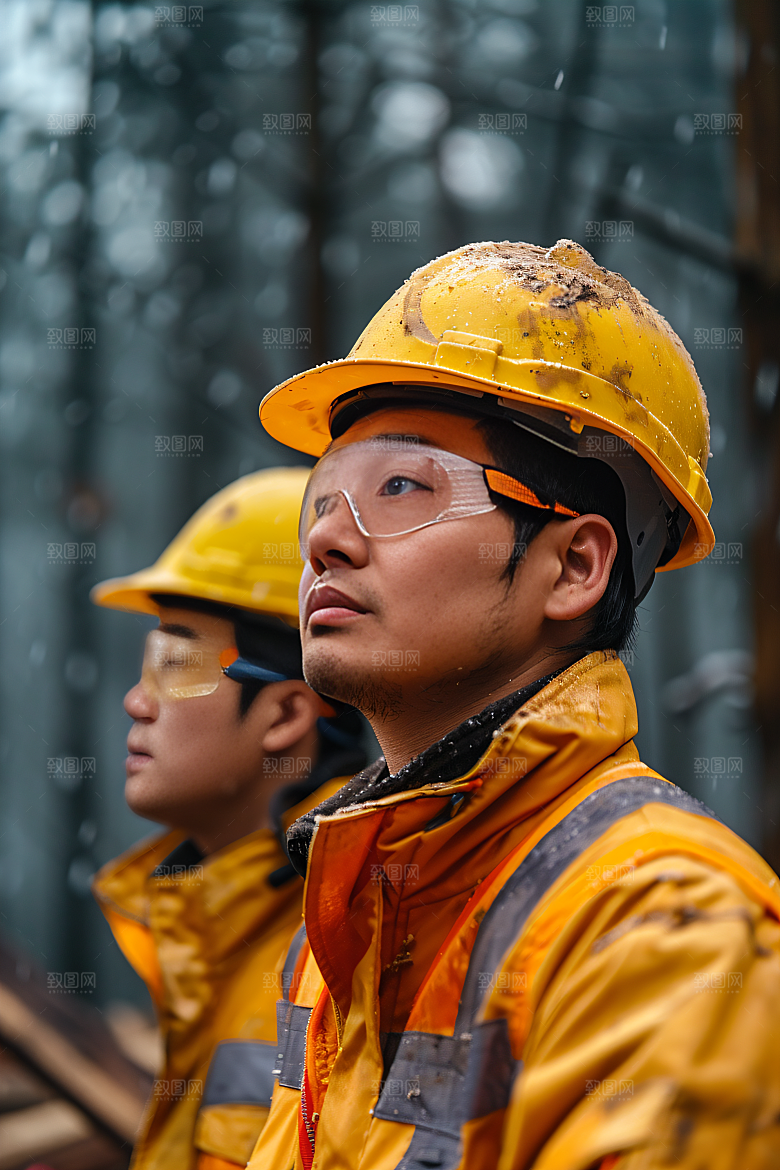 工人施工人物工地摄影图