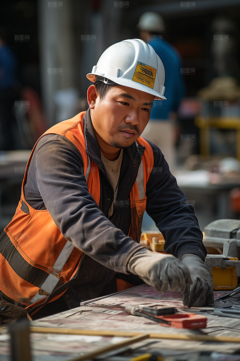 工人施工建设劳动摄影图