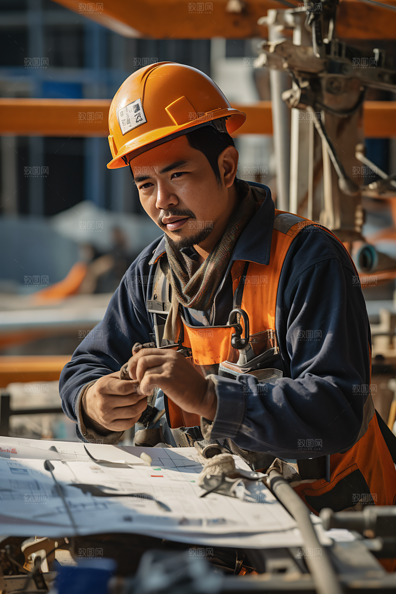 工人施工建造劳动节摄影图