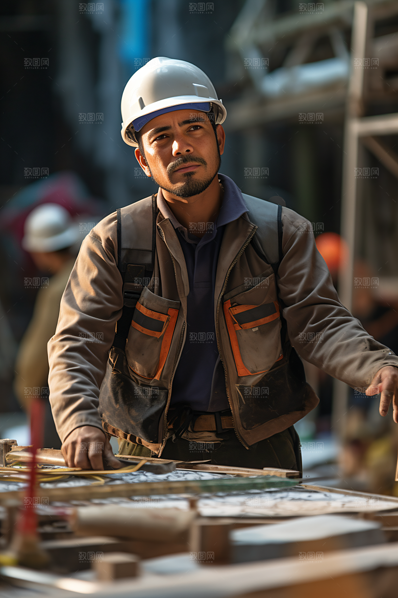 工人施工建设劳动节摄影图