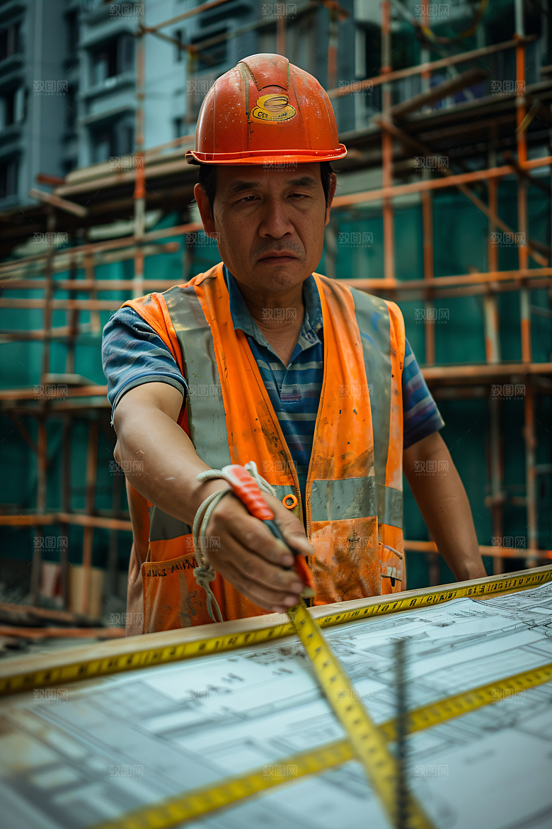 工人施工五一高清摄影图