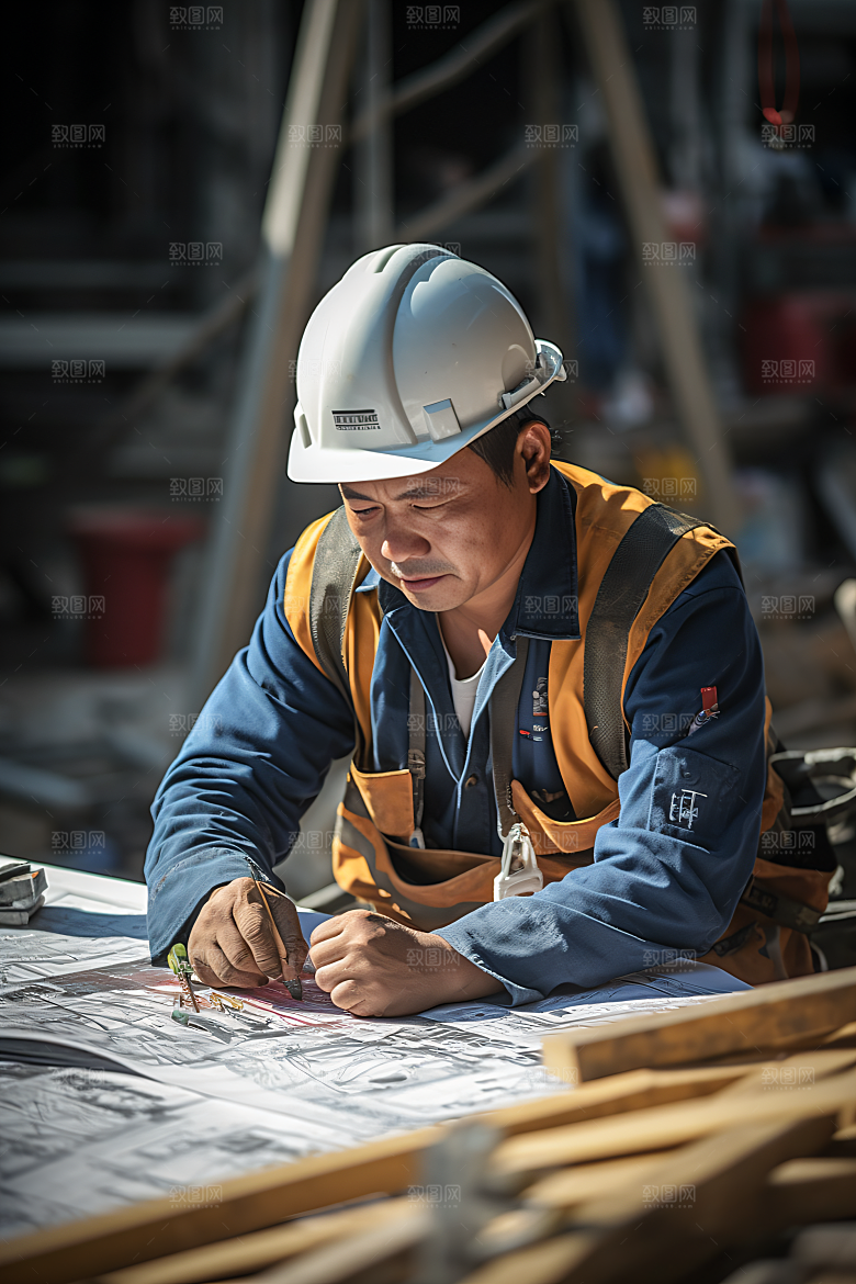 工人施工人物建造摄影图