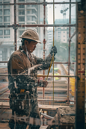 工人施工建设高清摄影图