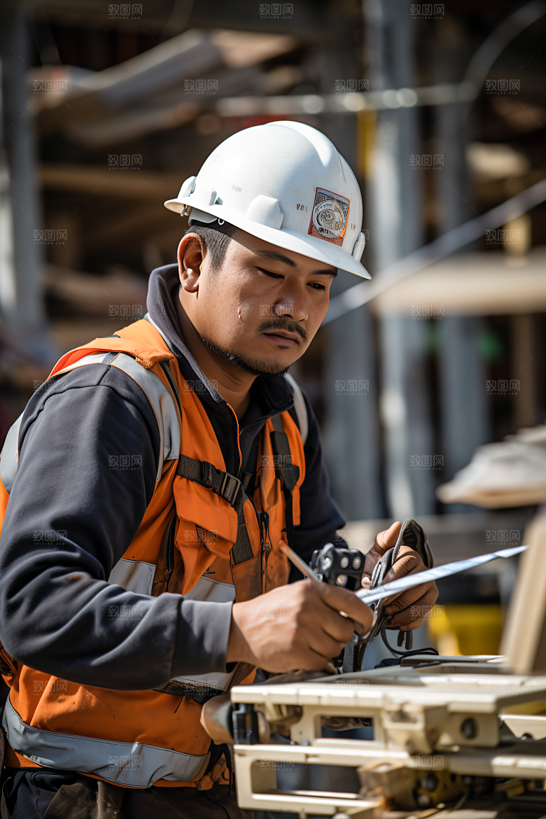 工人施工建造工作摄影图
