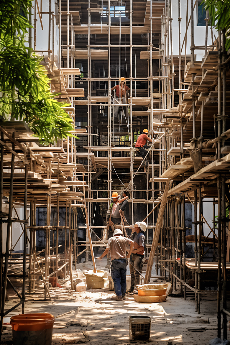 工人施工建设劳动节摄影图