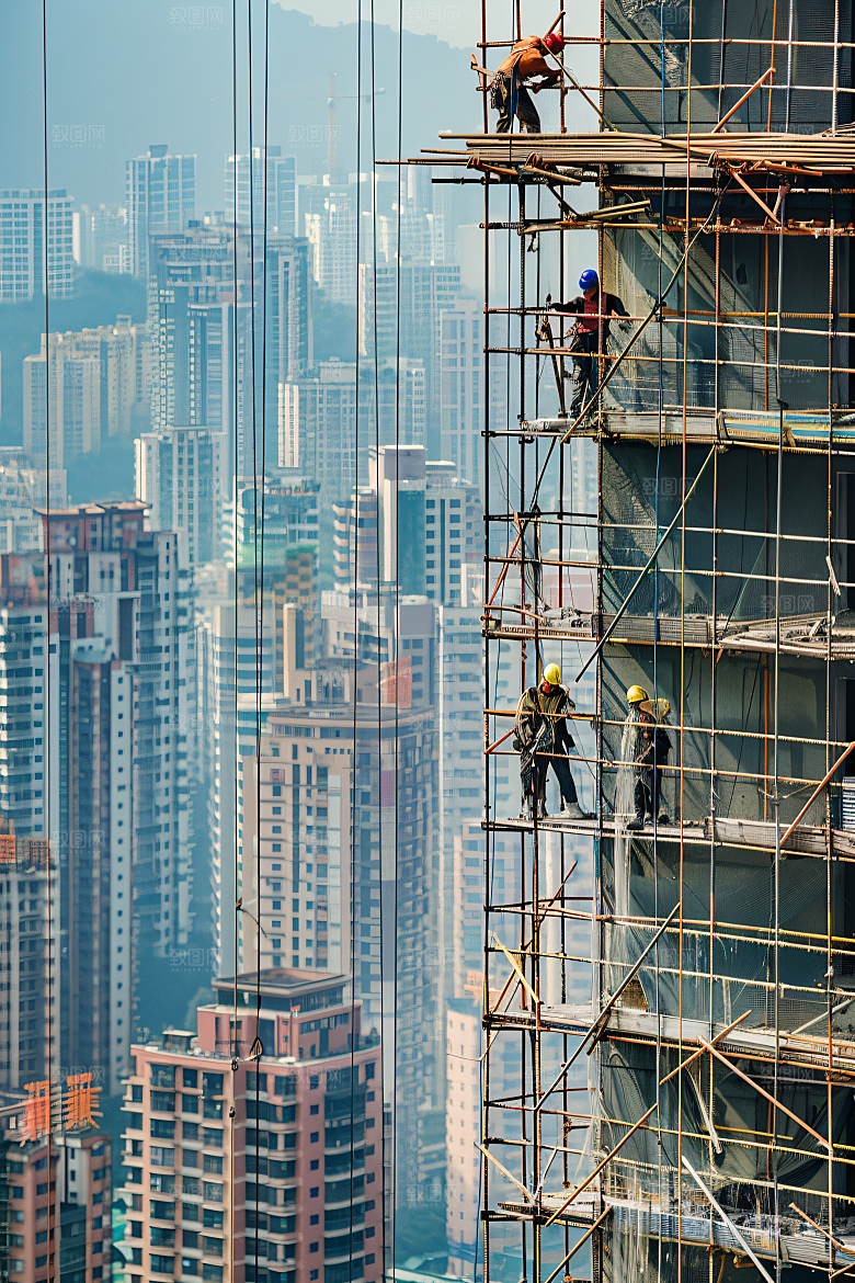 工人施工劳动节建造摄影图