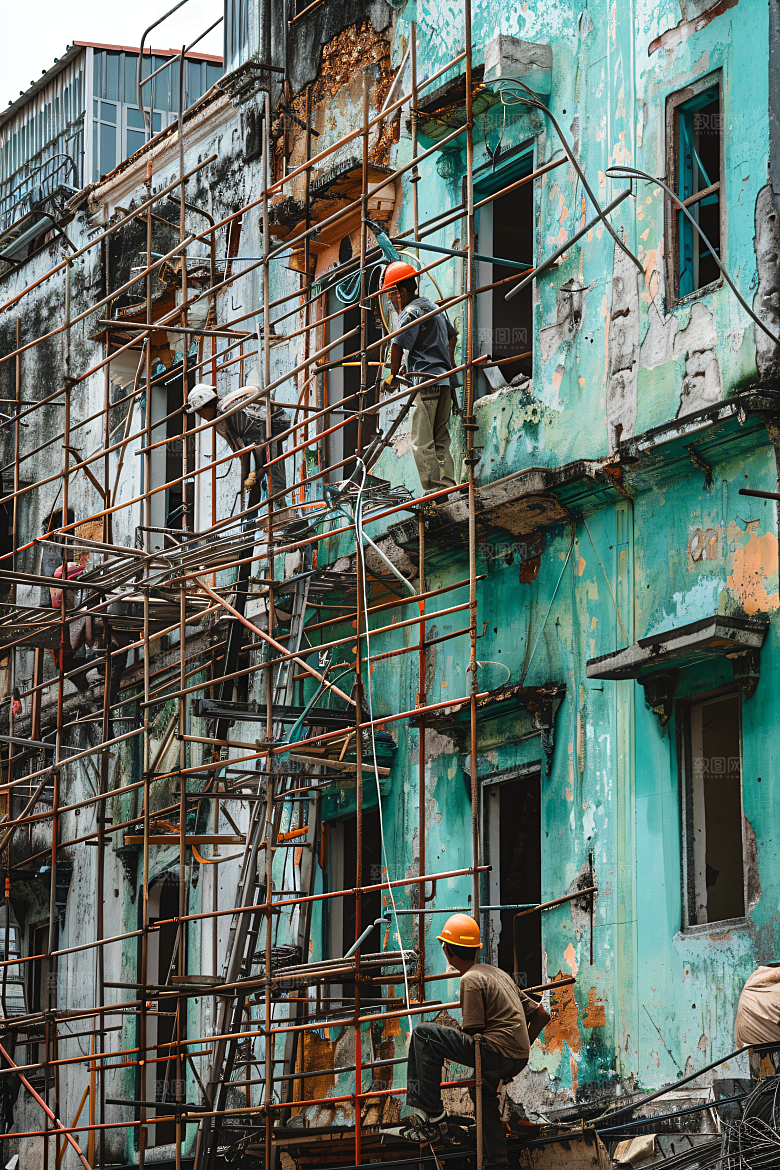 工人施工高清建造摄影图