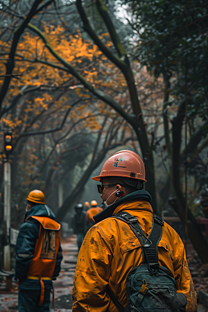 工人施工建造五一摄影图