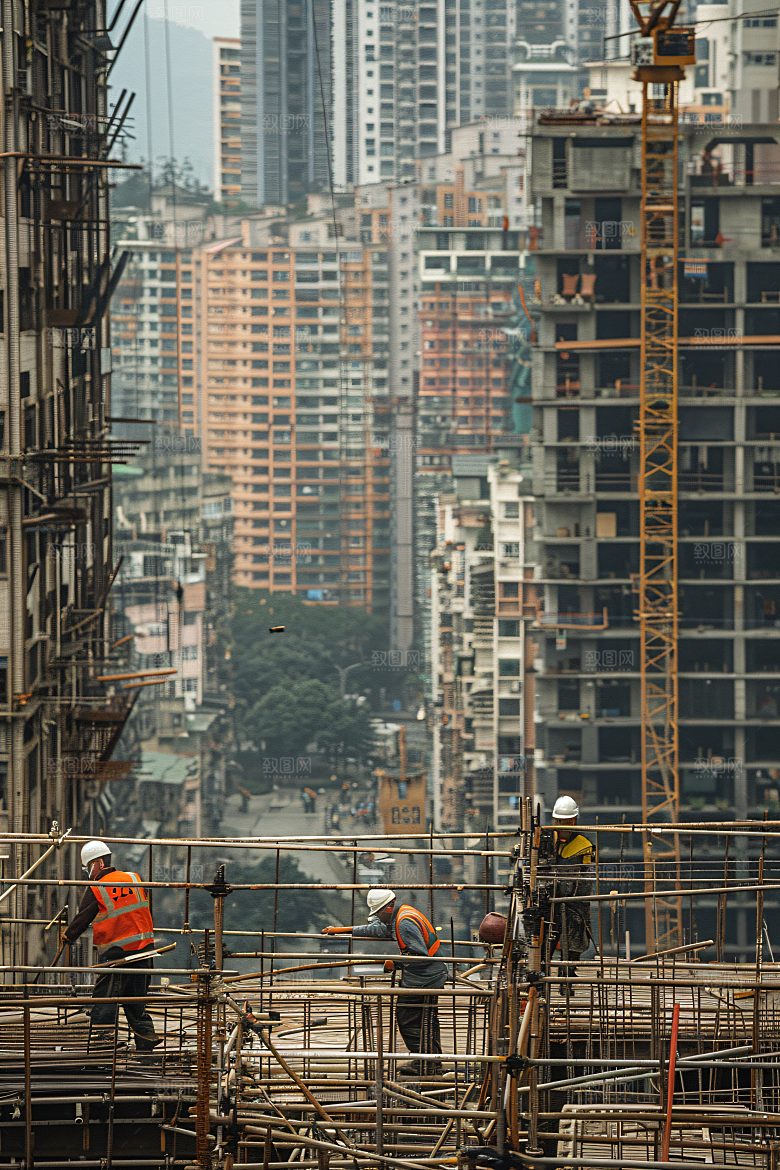工人施工劳动建造摄影图