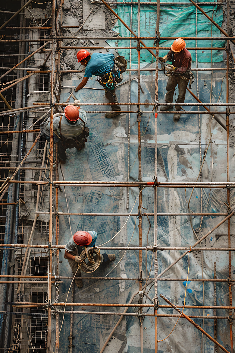 工人施工人物建设摄影图