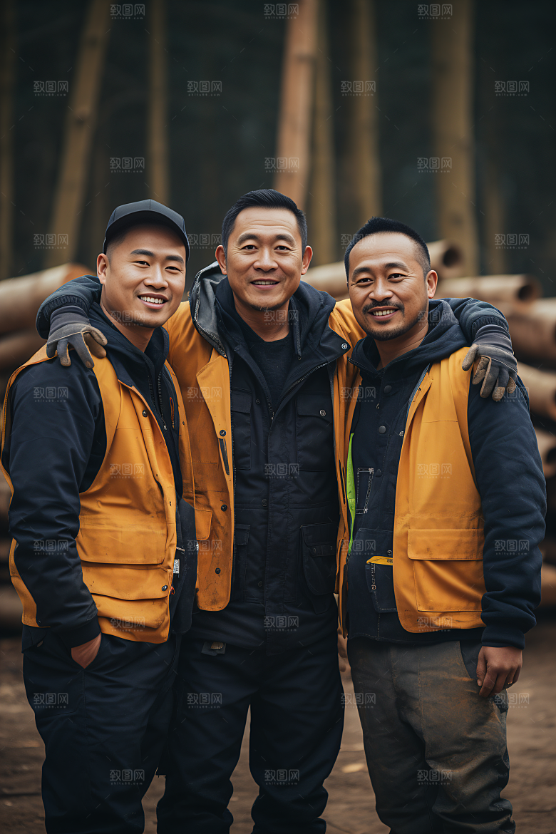 工人施工人物高清摄影图