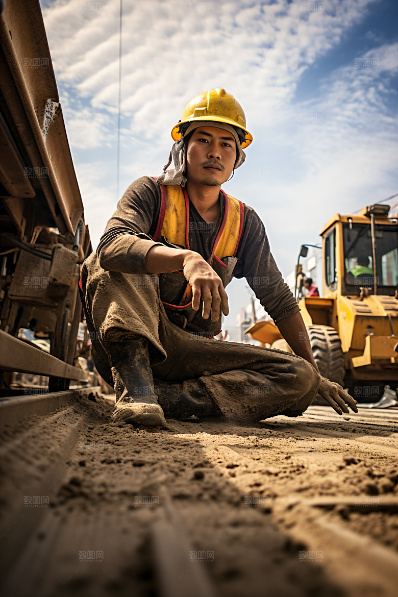 工人施工建造劳作摄影图