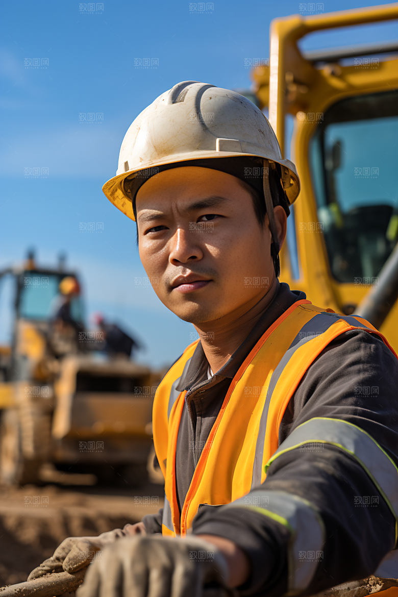 工人施工建造工地摄影图