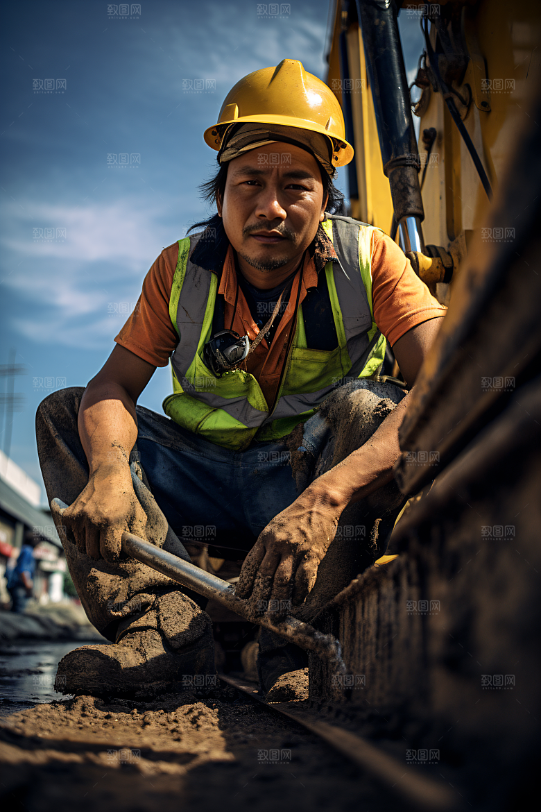 工人施工人物建造摄影图