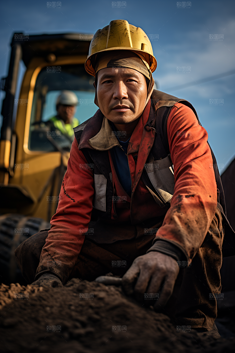 工人施工建设工地摄影图