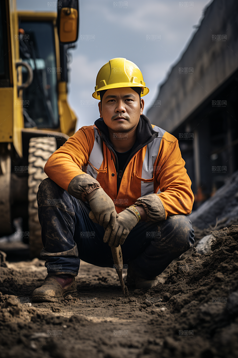 工人施工建造致敬劳动者摄影图
