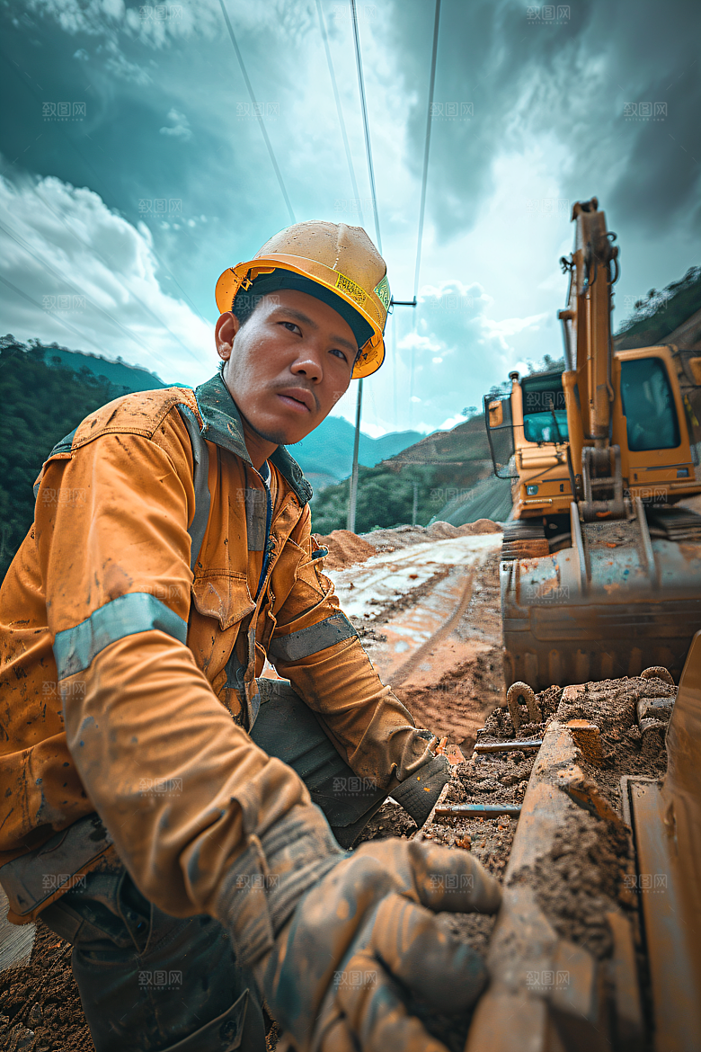 工人施工建设劳动节摄影图