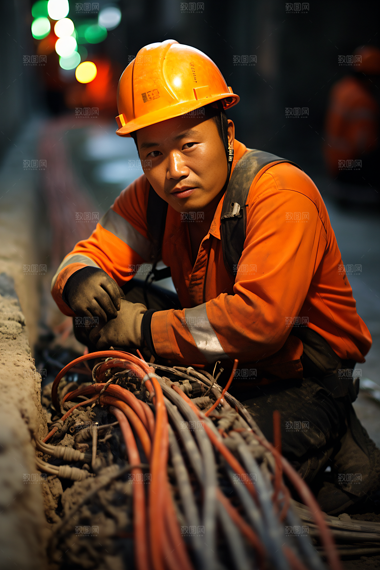 工人施工劳作建设摄影图