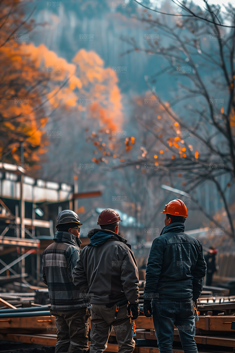 工人施工辛苦建设摄影图