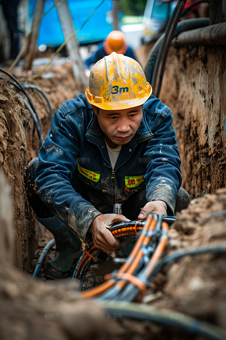 工人施工劳作建造摄影图