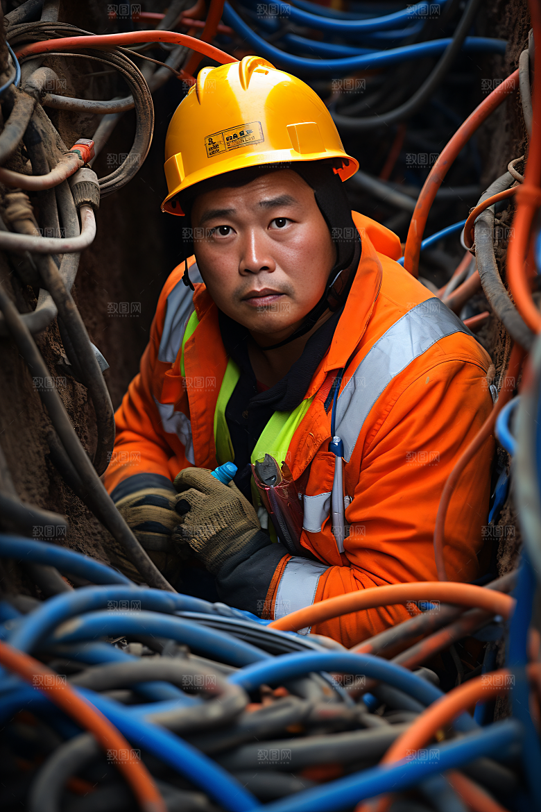 工人施工建造工作摄影图