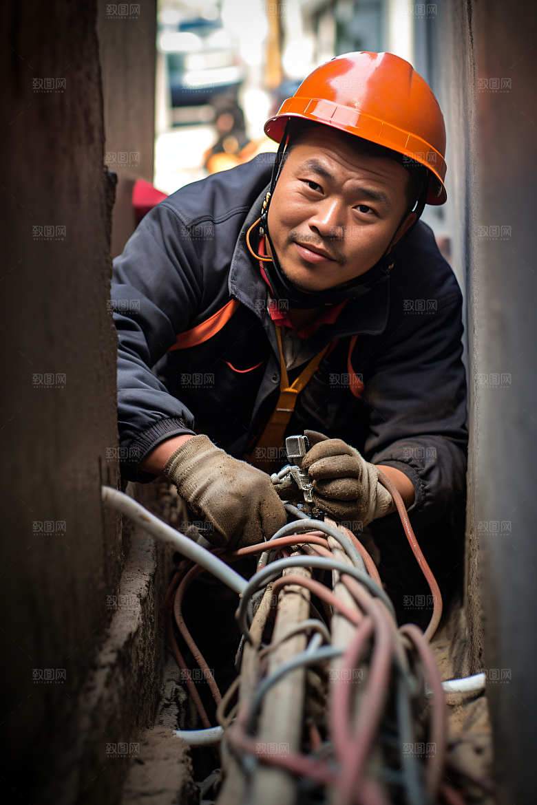 工人施工工地高清摄影图