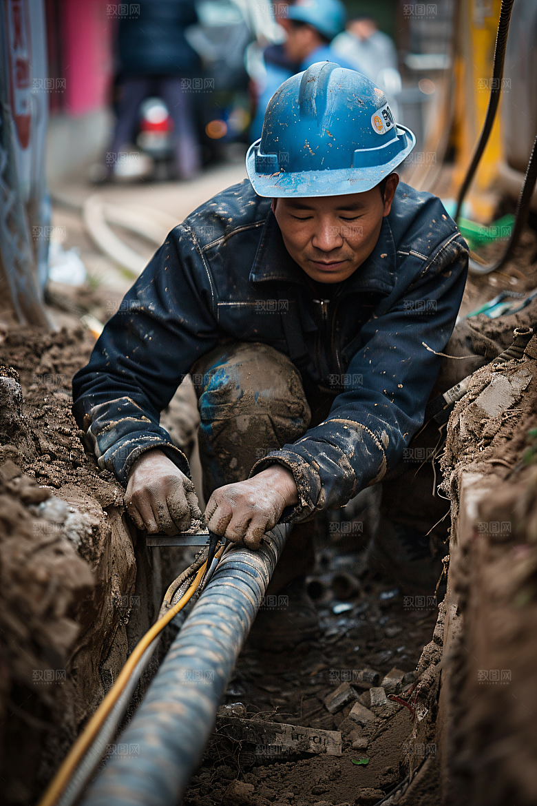 工人施工五一建造摄影图