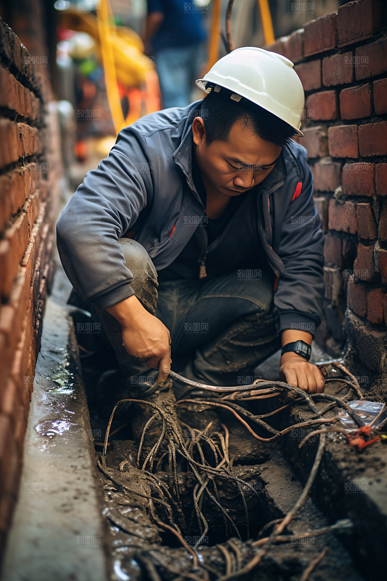 工人施工工作人物摄影图
