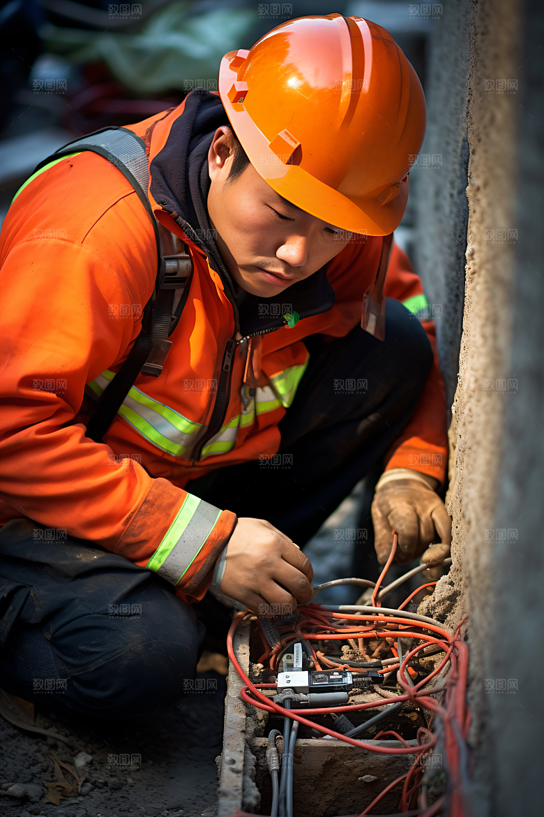 工人施工建造工地摄影图