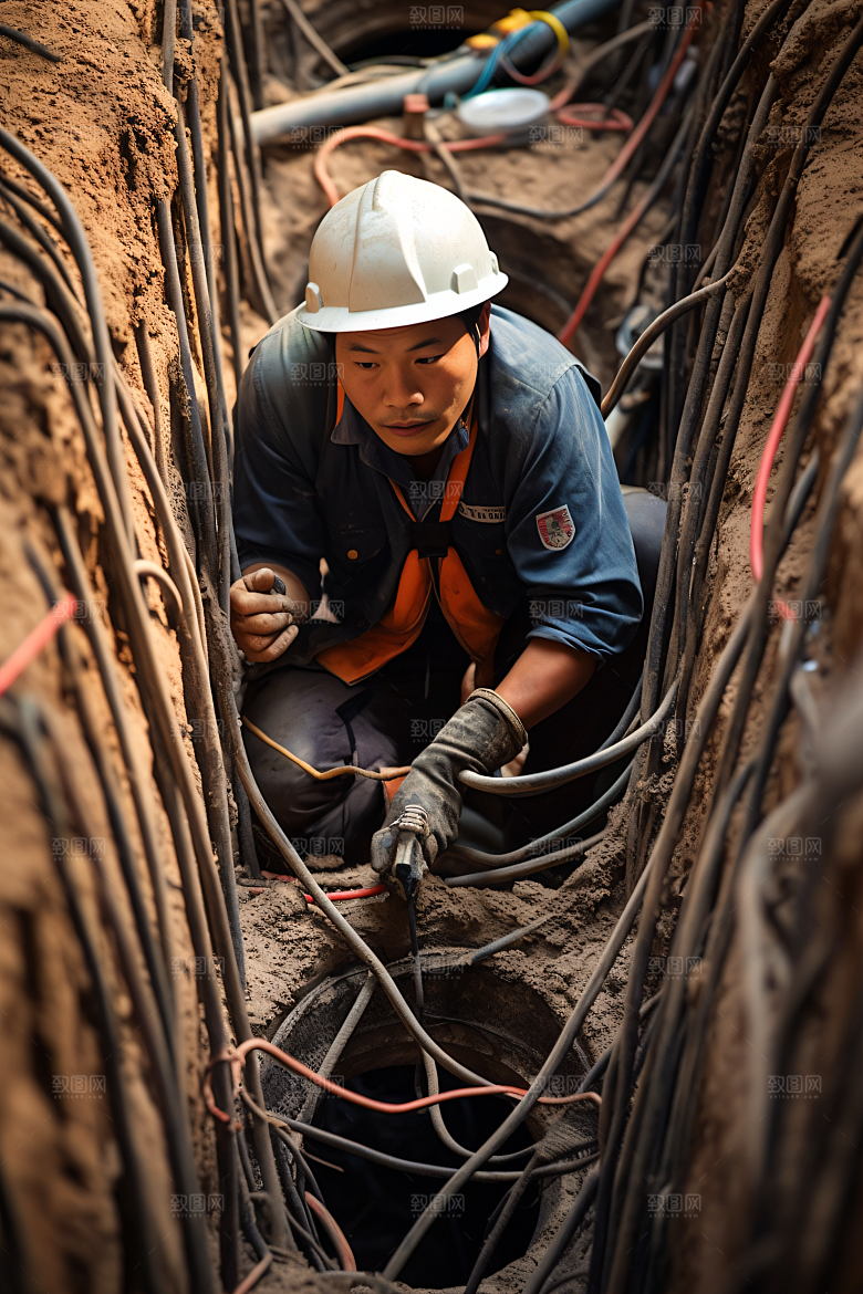 工人施工建设劳动摄影图