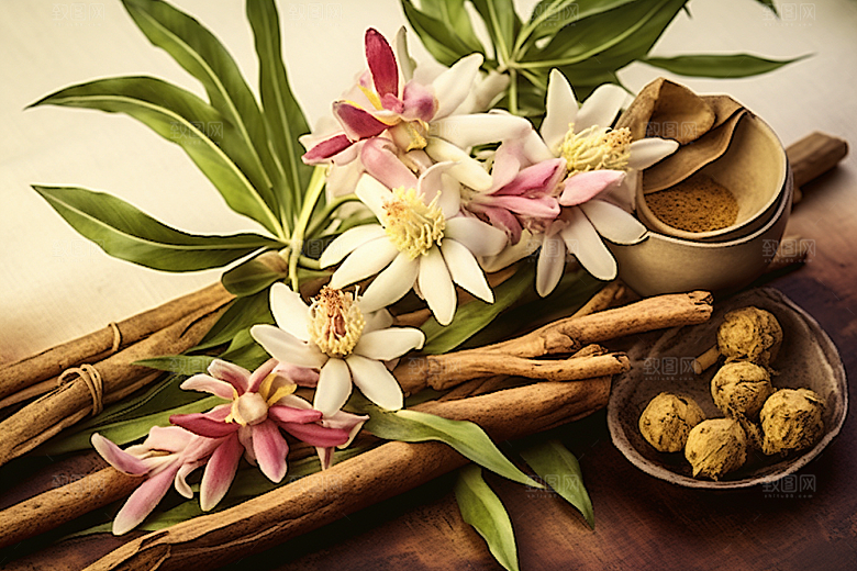 石斛药方中药材插画