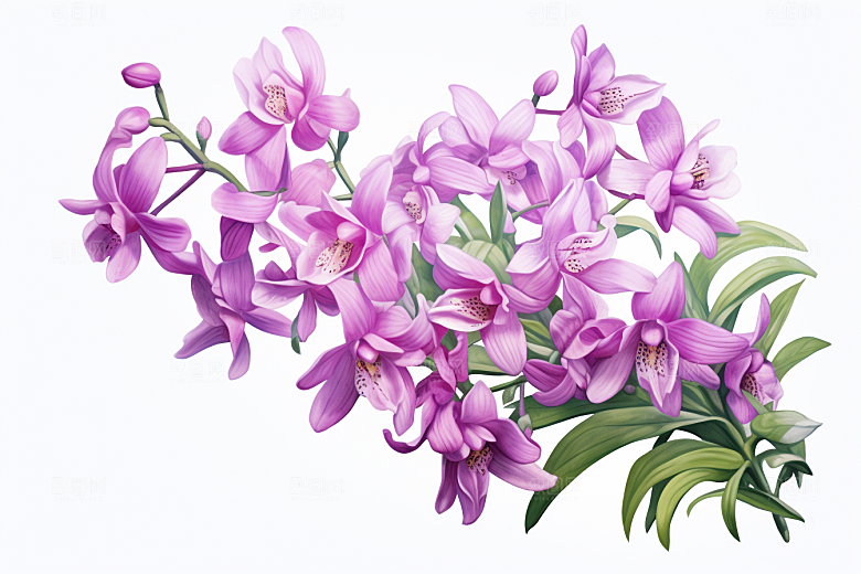 石斛医学中草药插画