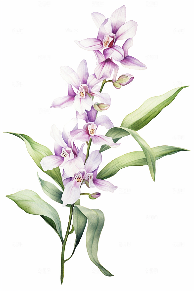 石斛中草药中医插画