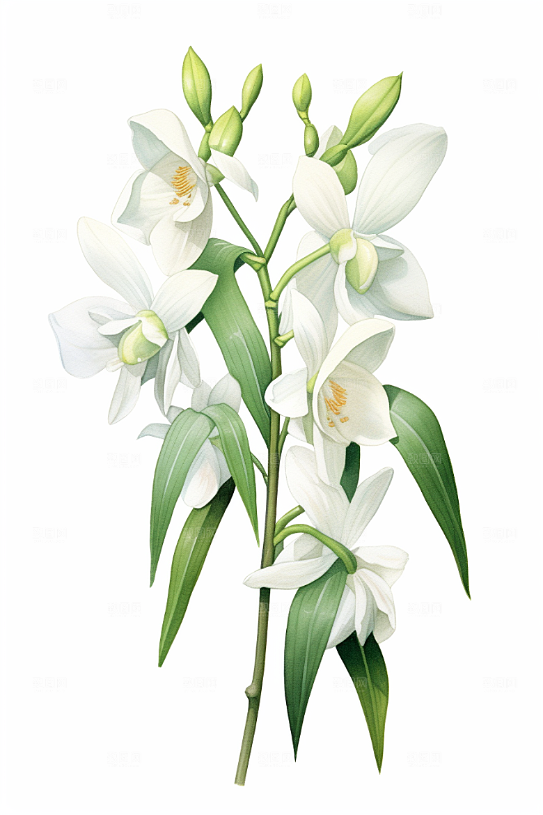 石斛医学药方插画