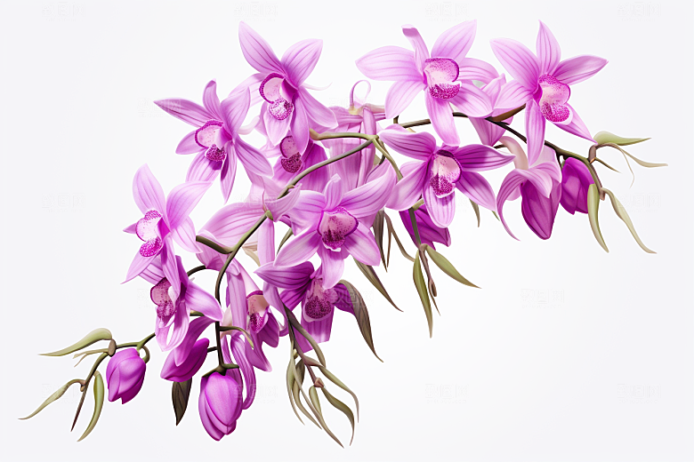 石斛植物养生插画