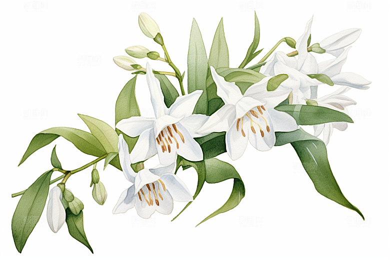 石斛药方养生插画