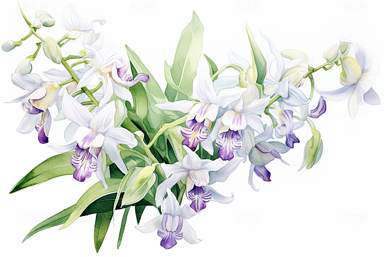 石斛中医中草药插画