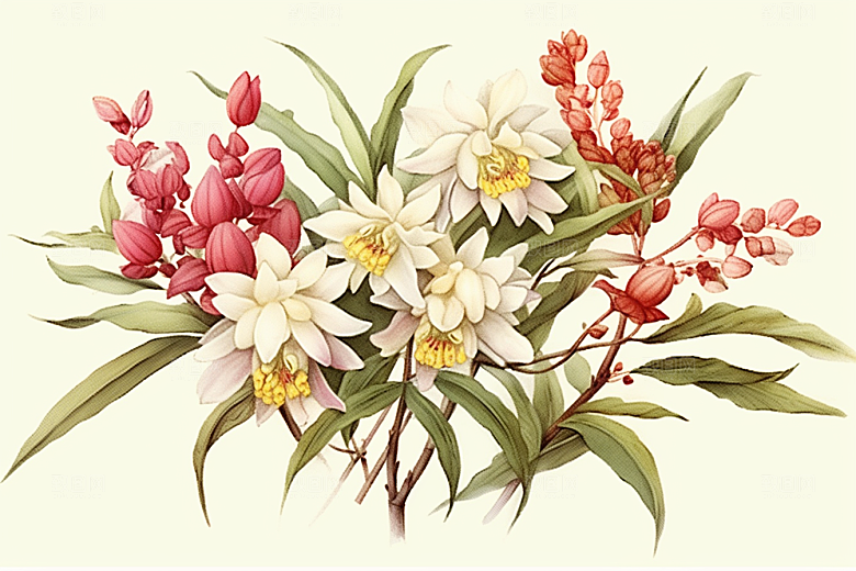 石斛中草药中药材插画