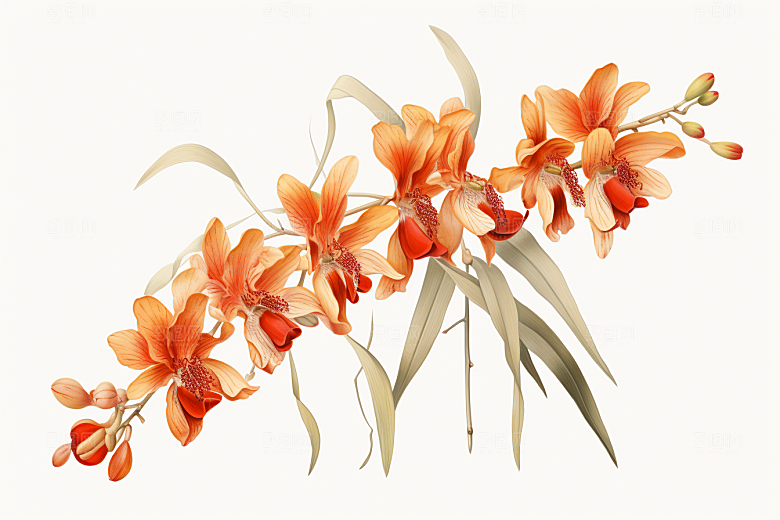 石斛医学药方插画