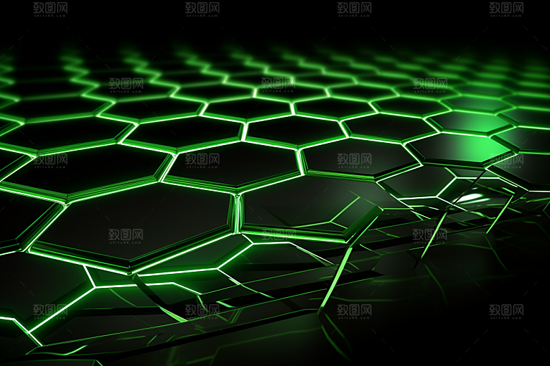 石墨烯抽象微观背景