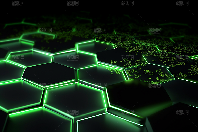 石墨烯肌理科幻背景