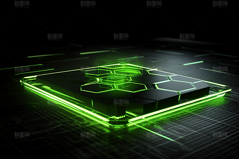 石墨烯物理科技感背景