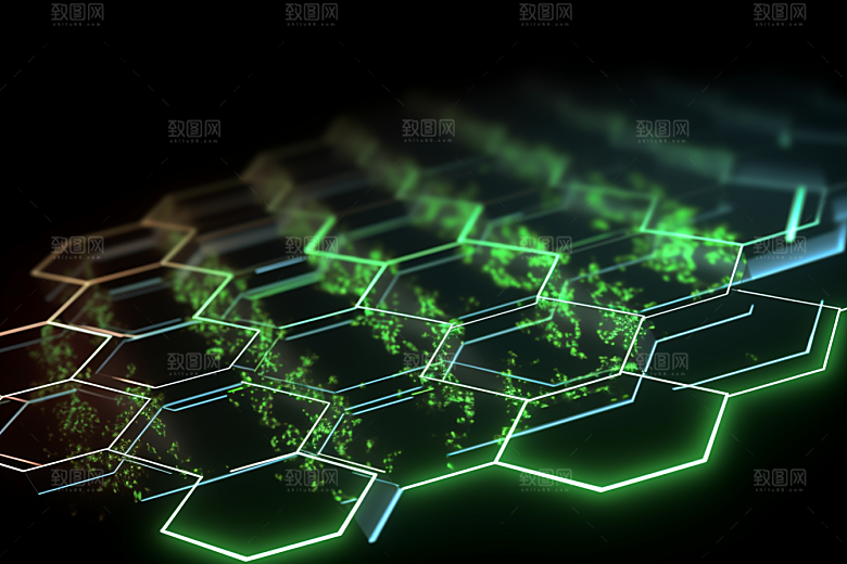 石墨烯网状高清背景