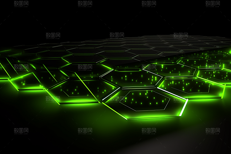 石墨烯网状未来背景
