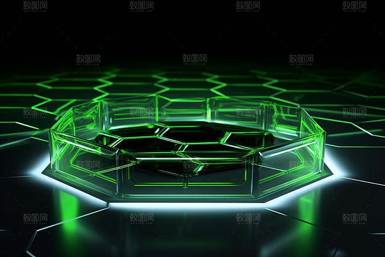 石墨烯科幻高清背景