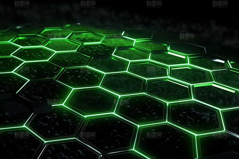 石墨烯结构抽象背景