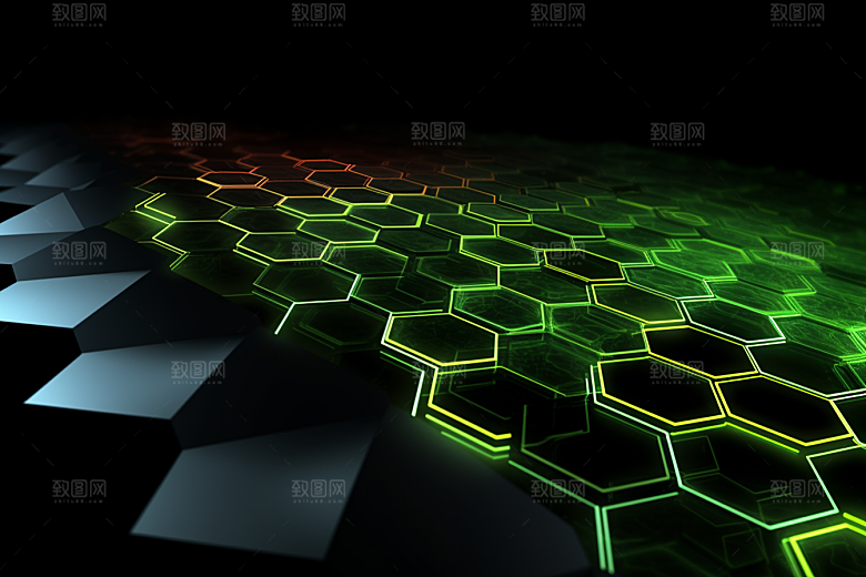 石墨烯化学抽象背景