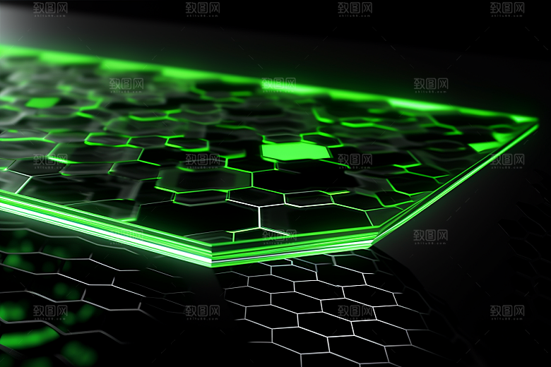 石墨烯科技感物理背景