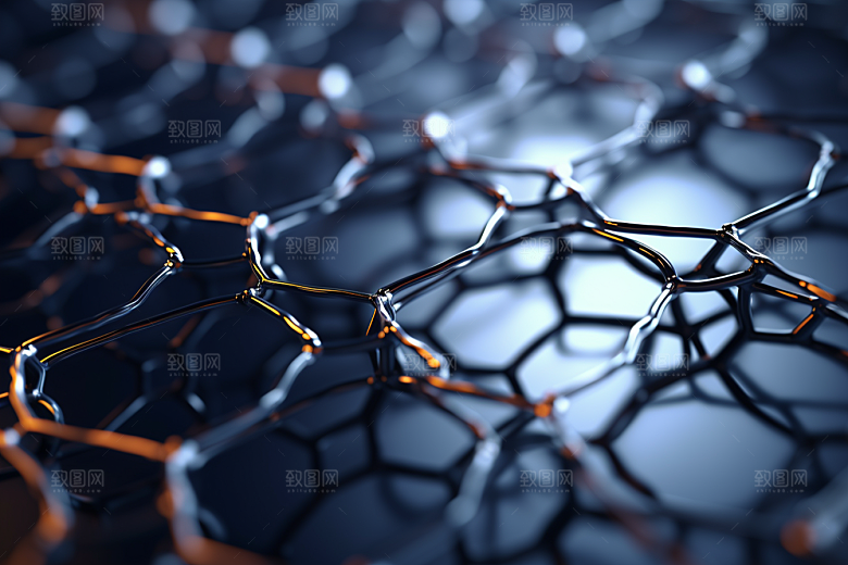 石墨烯科技感化学背景