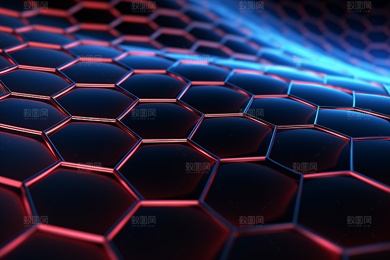 石墨烯科技感物理背景